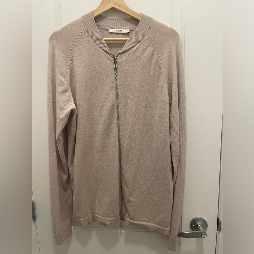 Men’s Fine Knit Zip Cardigan